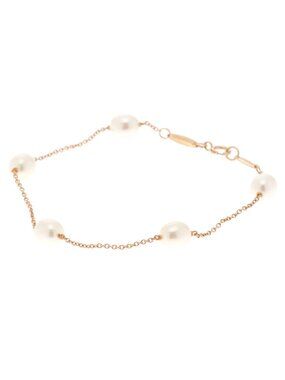Tiffany & Co Pearl by the Yard BL PG P Bracelet 18k Pink Gold 18k